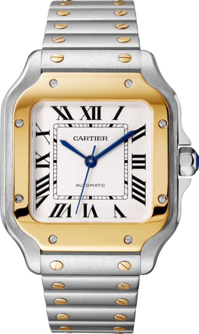 Cartier W2SA0007 Santos De Cartier Medium Steel and Gold