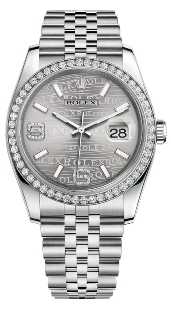 Rolex 116244-0035 Datejust 36 mm Steel and White Gold