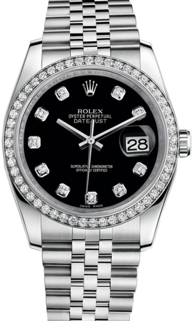 Rolex 116244-0014 Datejust 36 mm Steel and White Gold