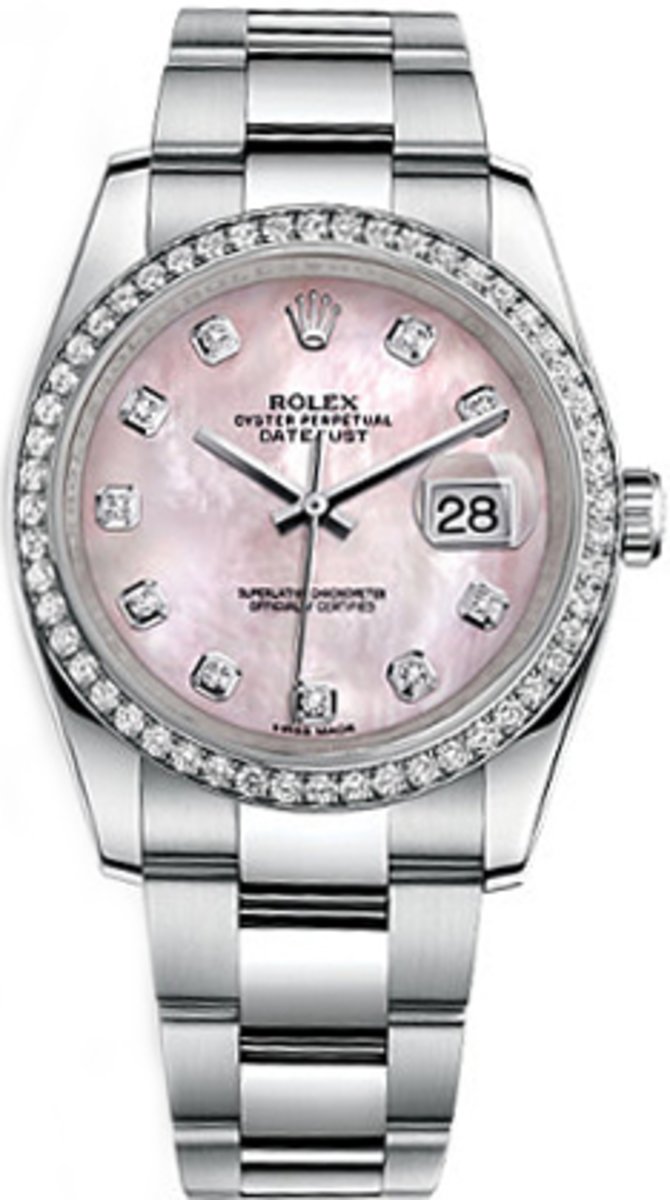 Rolex 116244-0018 Datejust 36 mm Steel and White Gold