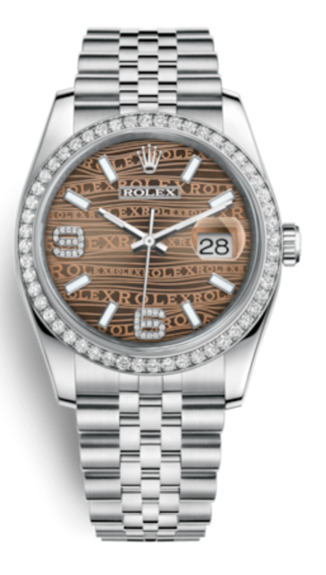 Rolex 116244-0034 Datejust 36 mm Steel and White Gold