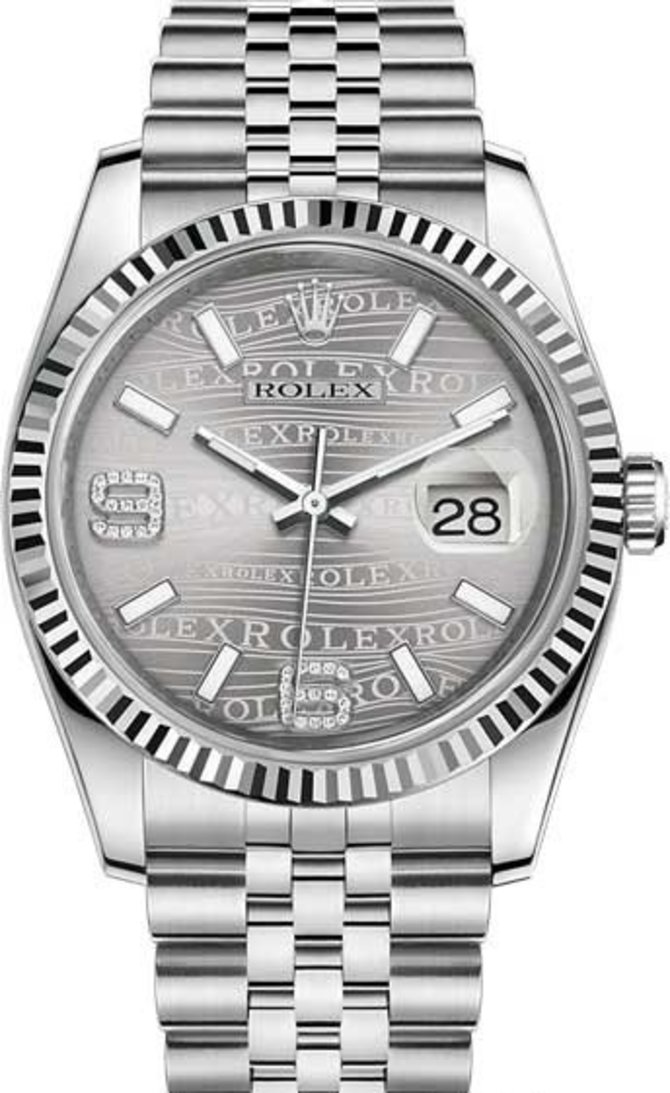 Rolex 116234-0159 Datejust 36 mm Steel and White Gold
