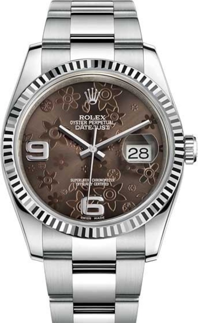 Rolex 116234-0145 Datejust 36 mm Steel and White Gold