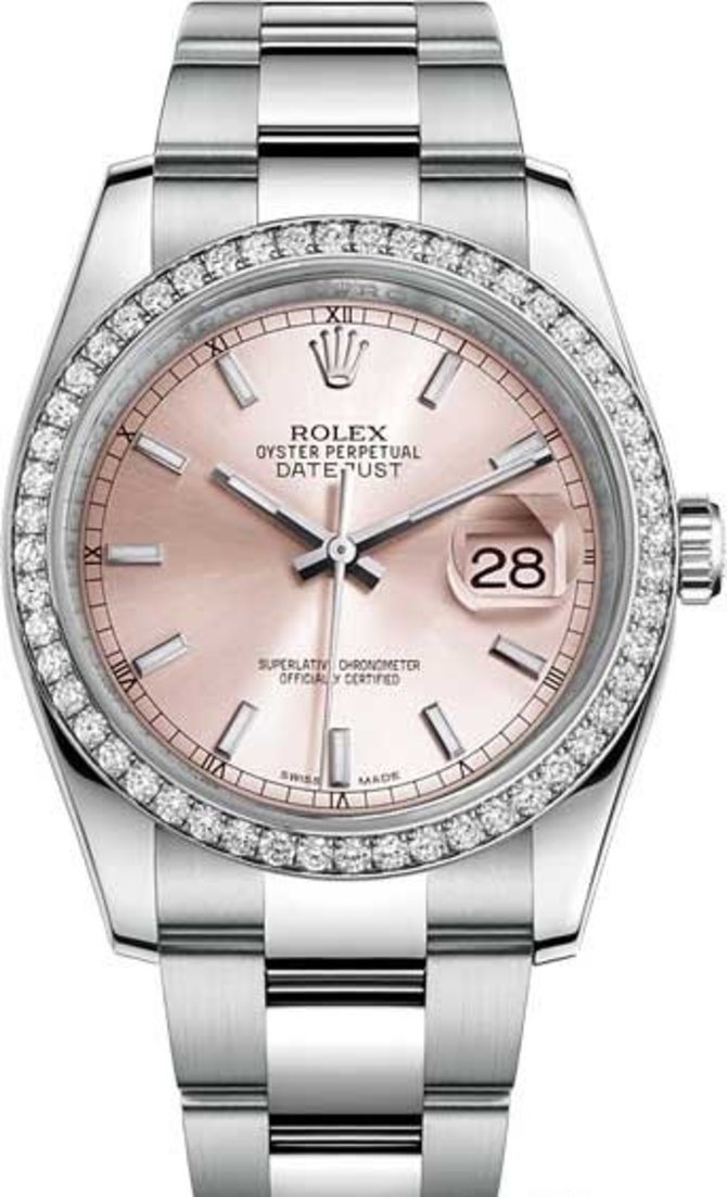 Rolex 116244-0061 Datejust 36mm Steel and White Gold
