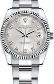 Rolex Datejust 115234-0012 34 mm Steel and White Gold