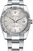 Rolex Datejust 115234-0005 34 mm Steel and White Gold