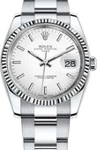 Rolex Datejust 115234-0003 34 mm Steel and White Gold