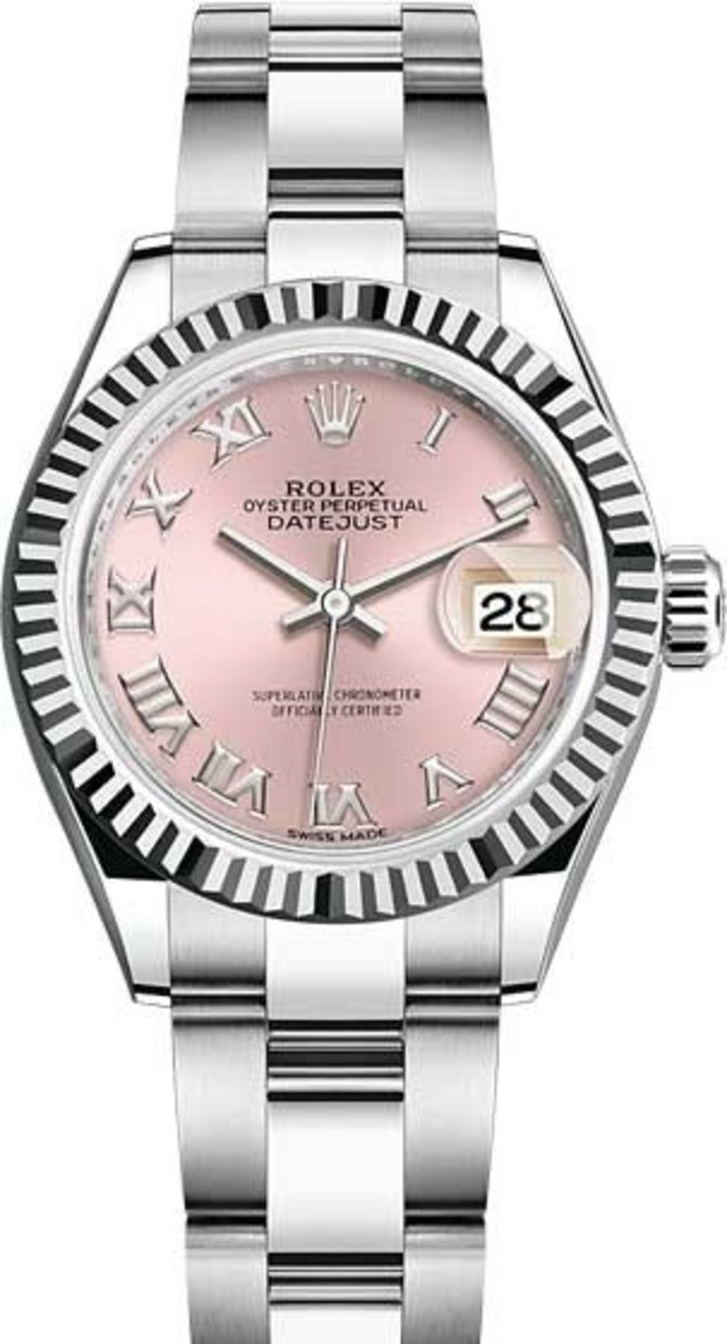 Rolex 279174-0018 Datejust 28 mm Steel and White Gold