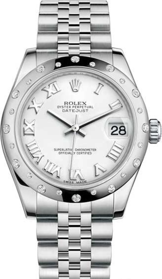 Rolex 178344-0005 Datejust 31mm Steel and White Gold