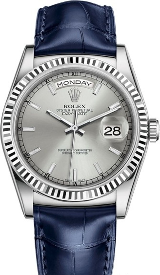 Rolex 118139-0097 Day-Date 36 mm White Gold 
