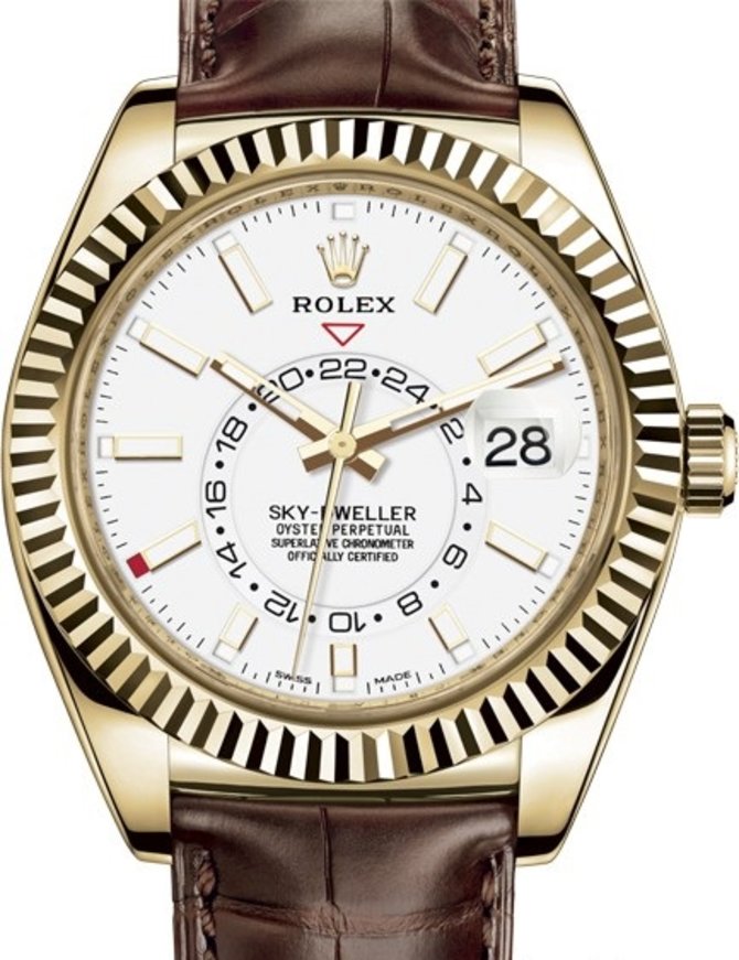 Rolex 326138-0010 Sky-Dweller 42 mm Yellow Gold 