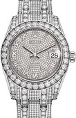 Rolex Datejust Ladies 81409rbr-0001 Pearlmaster White Gold 34 mm 