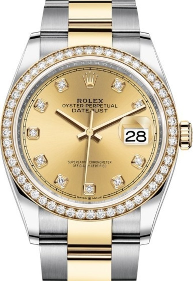 Rolex 126283rbr-0004 Datejust 36mm Steel and Yellow Gold