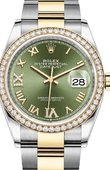 Rolex Datejust 126283rbr-0012 36mm Steel and Yellow Gold