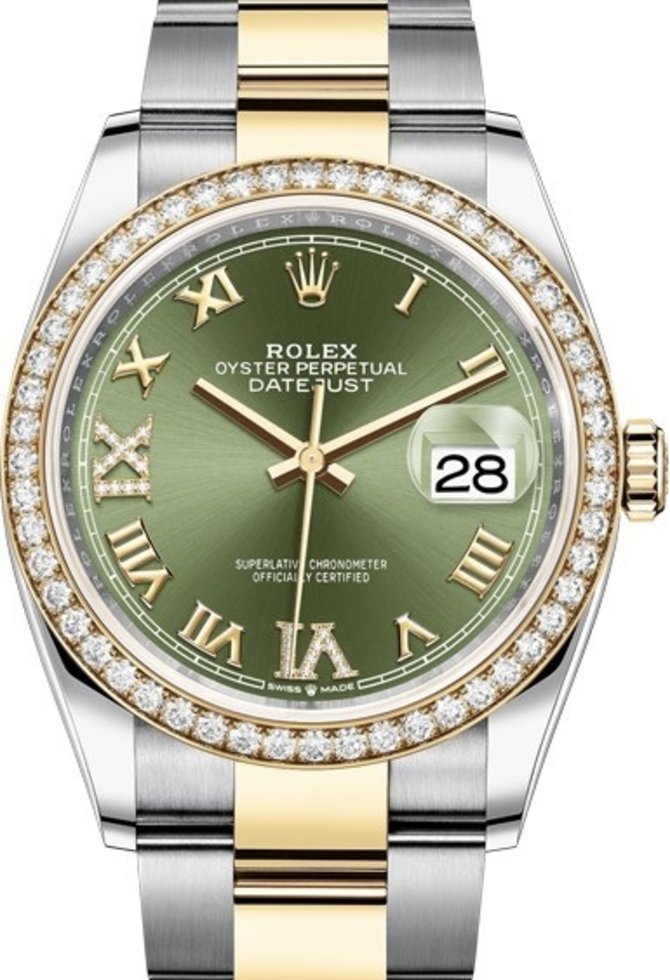 Rolex 126283rbr-0012 Datejust 36mm Steel and Yellow Gold