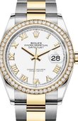 Rolex Datejust 126283rbr-0016 36mm Steel and Yellow Gold