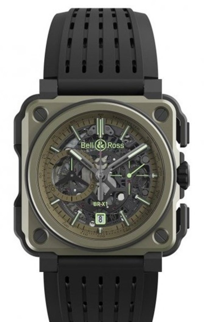 Bell & Ross BRX1-CE-TI-MIL Aviation BR-X1 Military