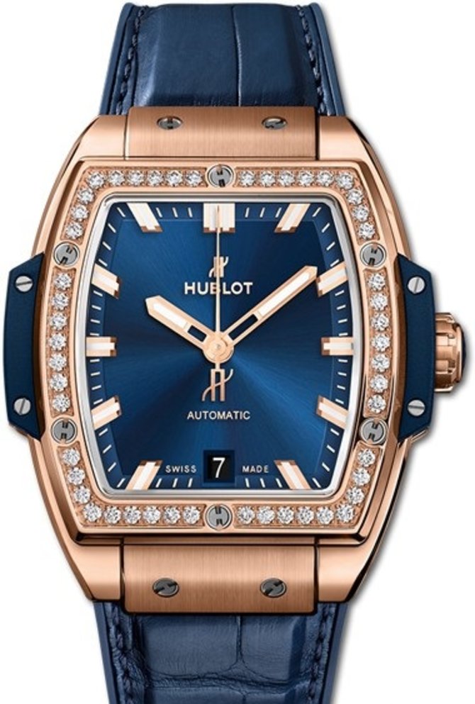 Hublot 665.OX.7180.LR.1204 Spirit of Big Bang King Gold Blue Diamonds 39 mm 