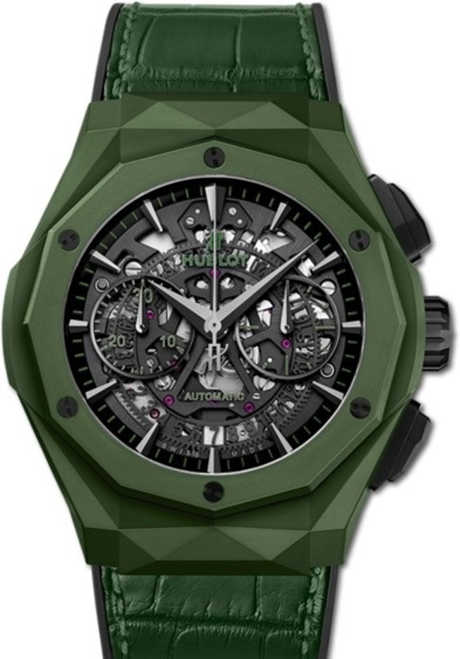 Hublot 525.GX.0179.LR.ORL19 Classic Fusion Aerofusion Chronograph Orlinski Green Ceramic 45 mm