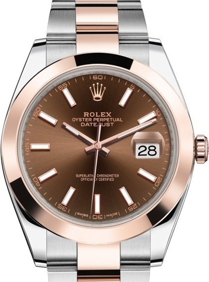 Rolex 126301-0001 Datejust 41mm Steel and Everose Gold