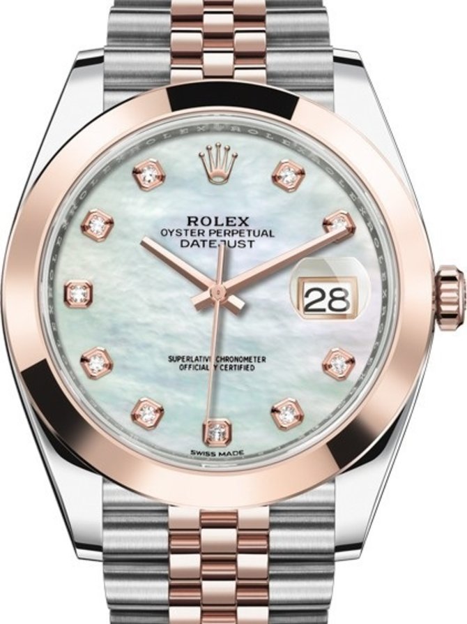 Rolex 126301-0014 Datejust 41mm Steel and Everose Gold