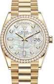 Rolex Day-Date 128348rbr-0017 36 mm Yellow Gold