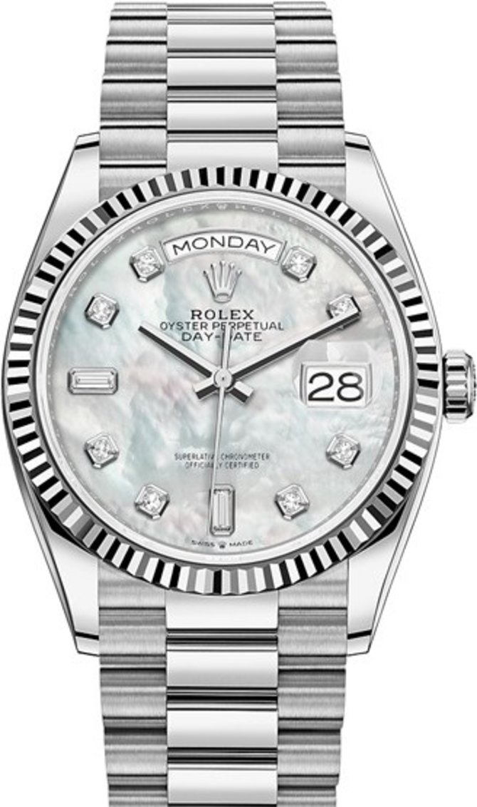 Rolex 128239-0007 Day-Date 36 mm White Gold