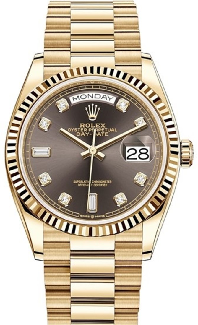 Rolex 128238-0022 Day-Date 36 mm Yellow Gold