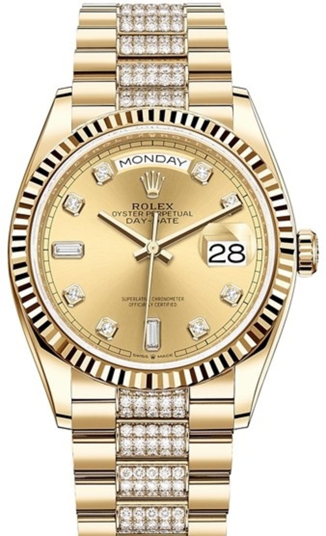 Rolex 128238-0026 Day-Date 36 mm Yellow Gold