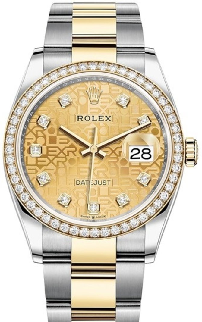 Rolex 126283rbr-0020 Datejust 36mm Steel and Yellow Gold
