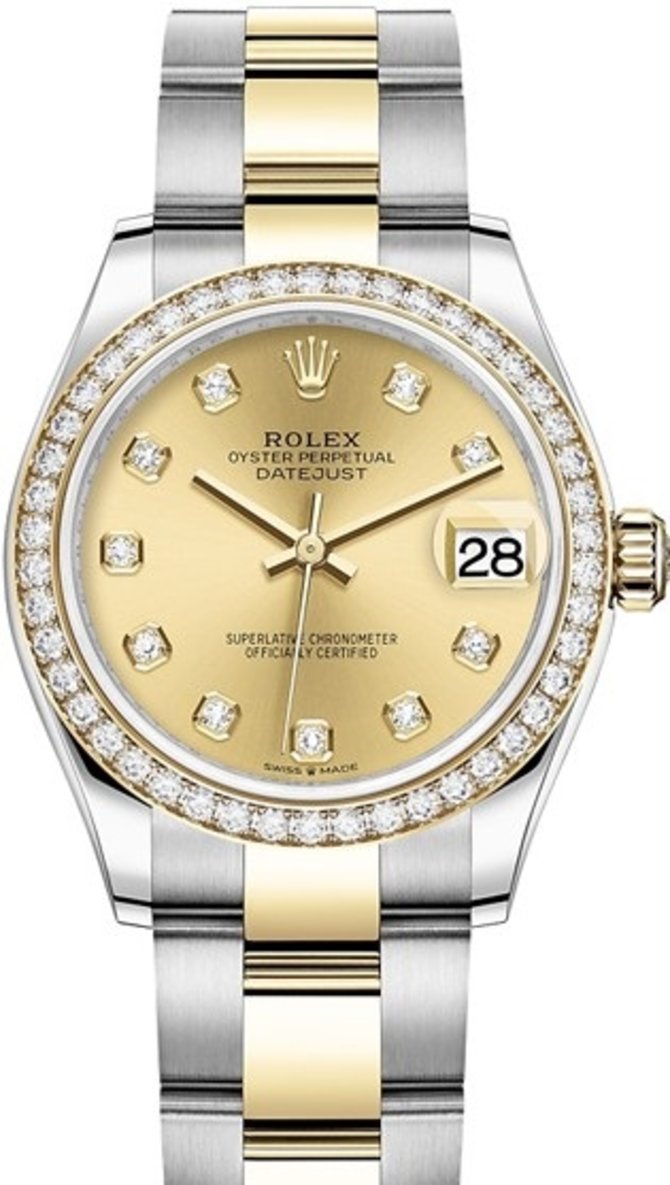 Rolex 278383rbr-0025 Datejust 31 mm Steel and Yellow Gold