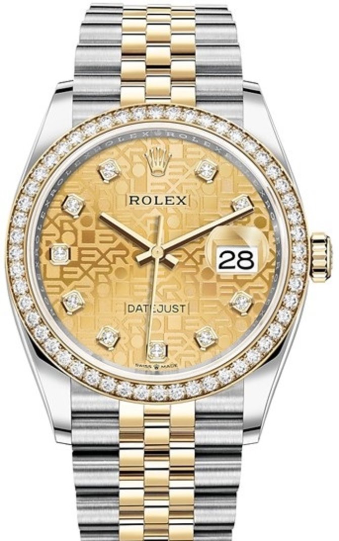 Rolex 126283rbr-0019 Datejust 36 mm Steel and Yellow Gold