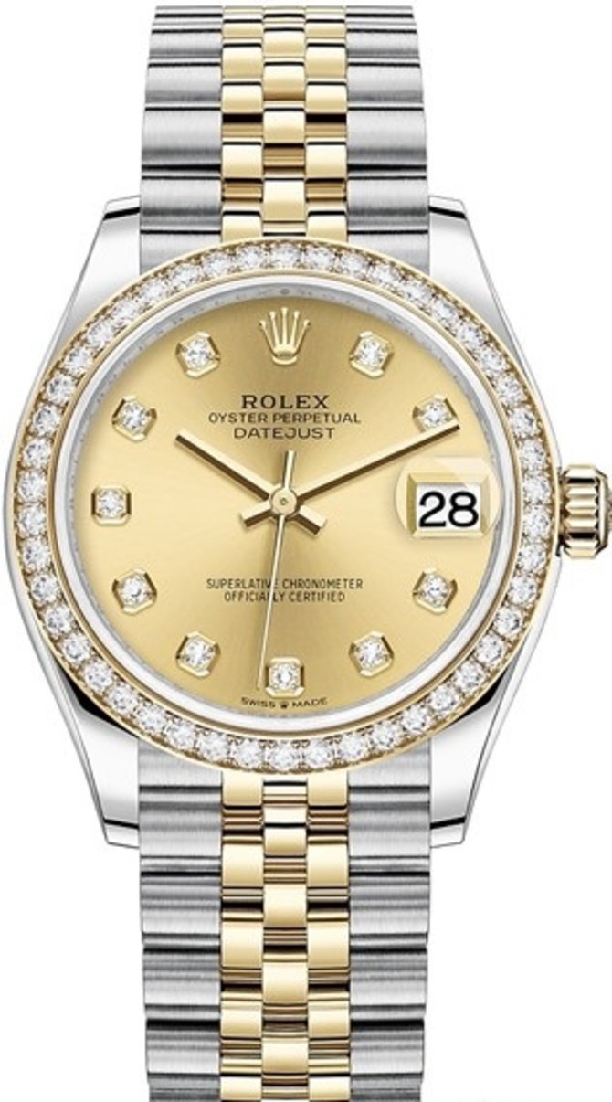 Rolex 278383rbr-0026 Datejust 31mm Steel and Yellow Gold