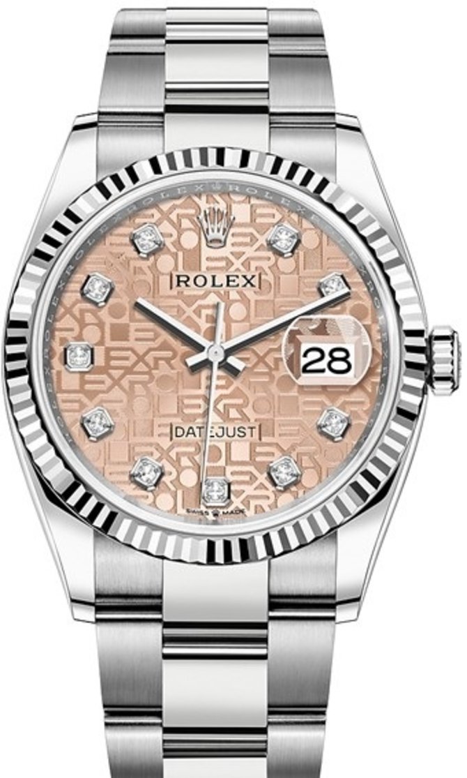 Rolex 126234-0024 Datejust 36 mm Steel and White Gold
