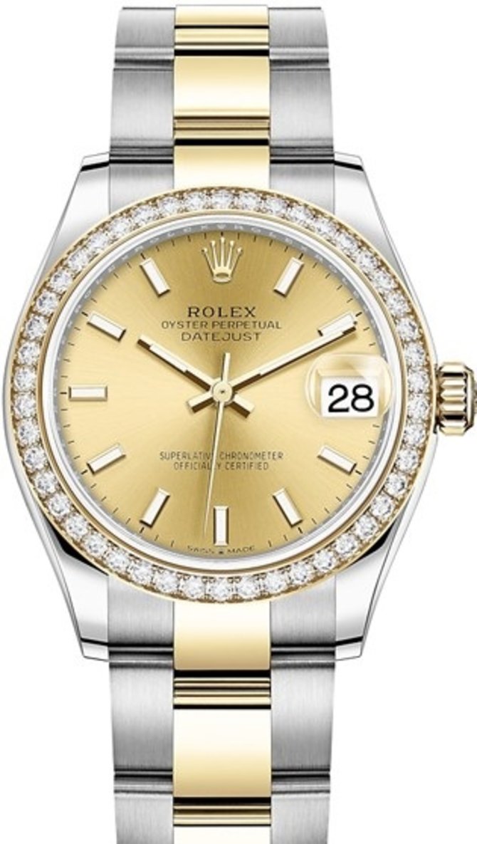 Rolex 278383rbr-0013 Datejust 31 mm Steel and Yellow Gold