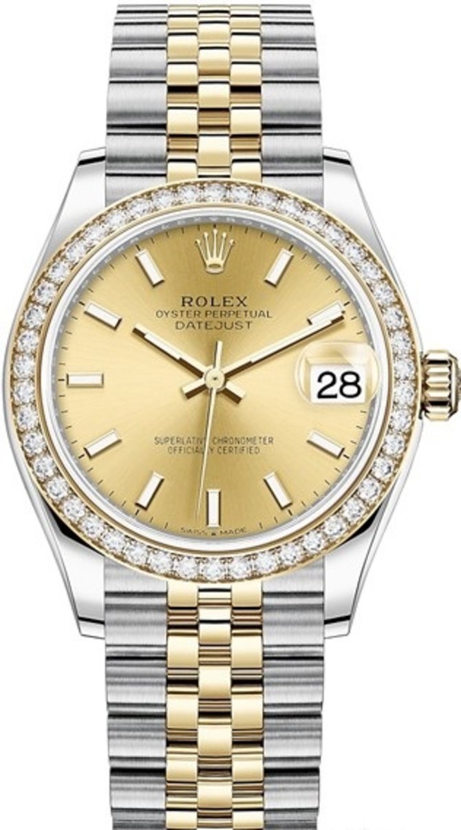 Rolex 278383rbr-0014 Datejust 31 mm Steel and Yellow Gold