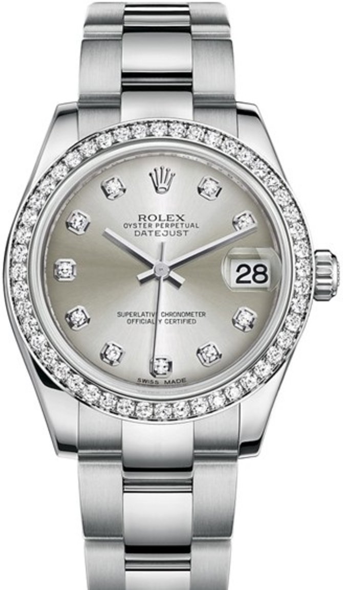 Rolex 178384-0017 Datejust 31mm Steel and White Gold 