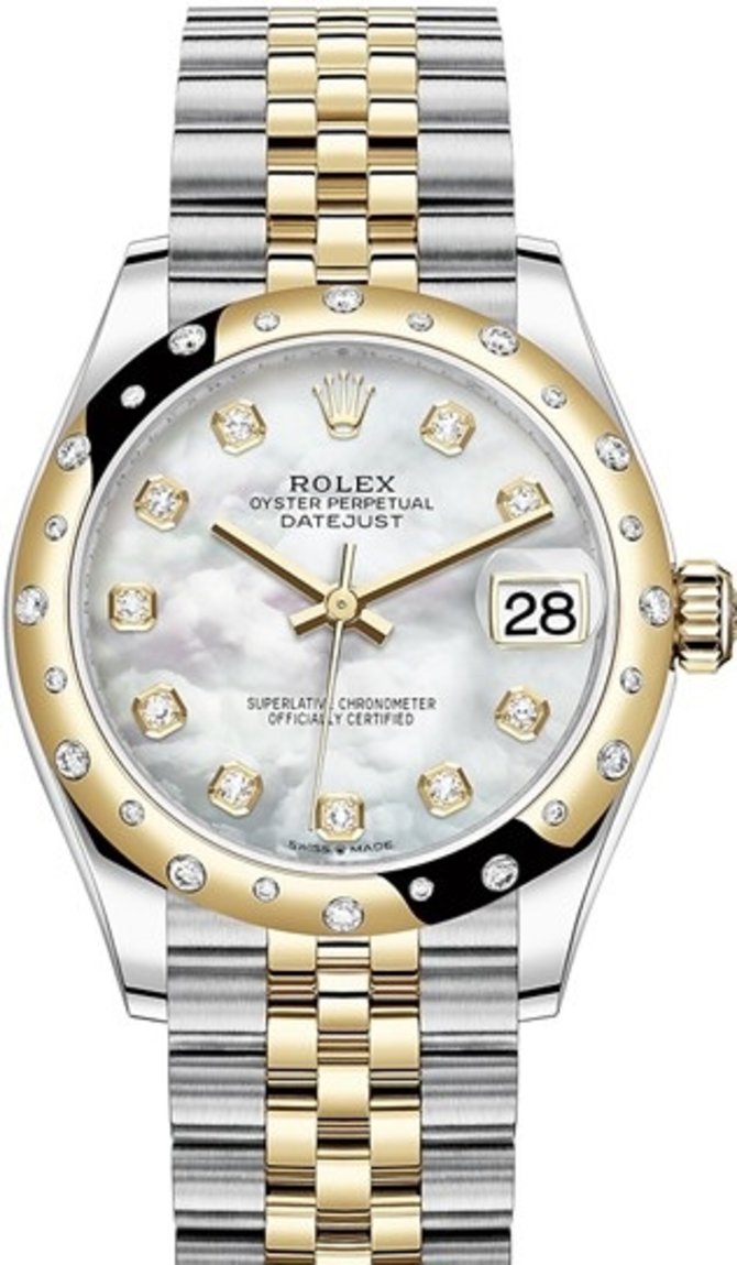Rolex 278343rbr-0028 Datejust 31 mm Steel and Yellow Gold