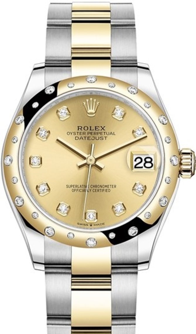 Rolex 278343rbr-0025 Datejust 31 mm Steel and Yellow Gold 