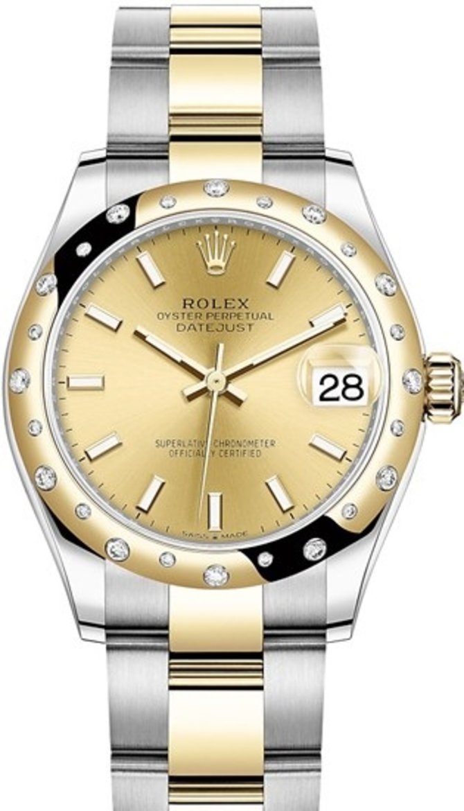 Rolex 278343rbr-0013 Datejust 31 mm Steel and Yellow Gold
