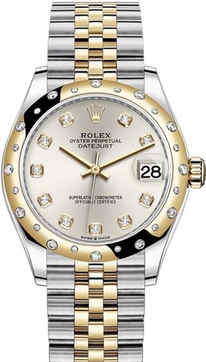 Rolex 278343rbr-0020 Datejust 31mm Steel and Yellow Gold