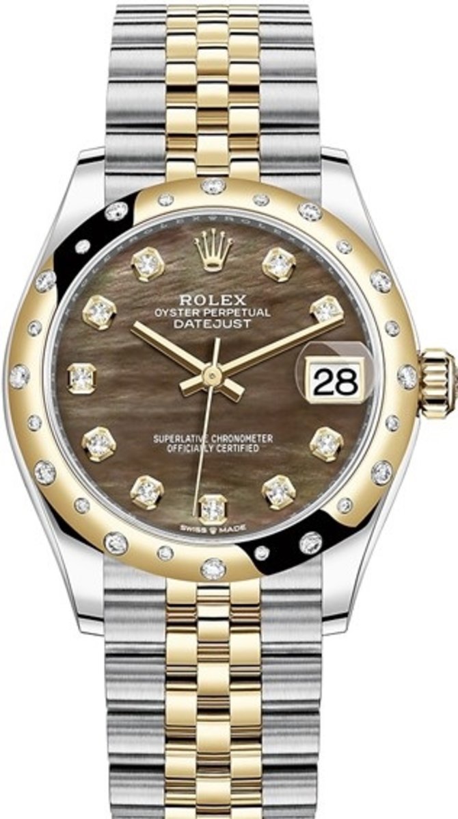 Rolex 278343rbr-0024 Datejust 31mm Steel and Yellow Gold