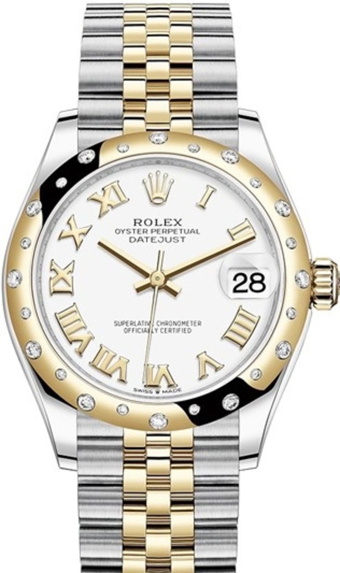 Rolex 278343rbr-0002 Datejust 31mm Steel and Yellow Gold