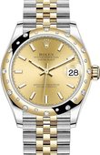 Rolex Datejust 278343rbr-0014 31mm Steel and Yellow Gold