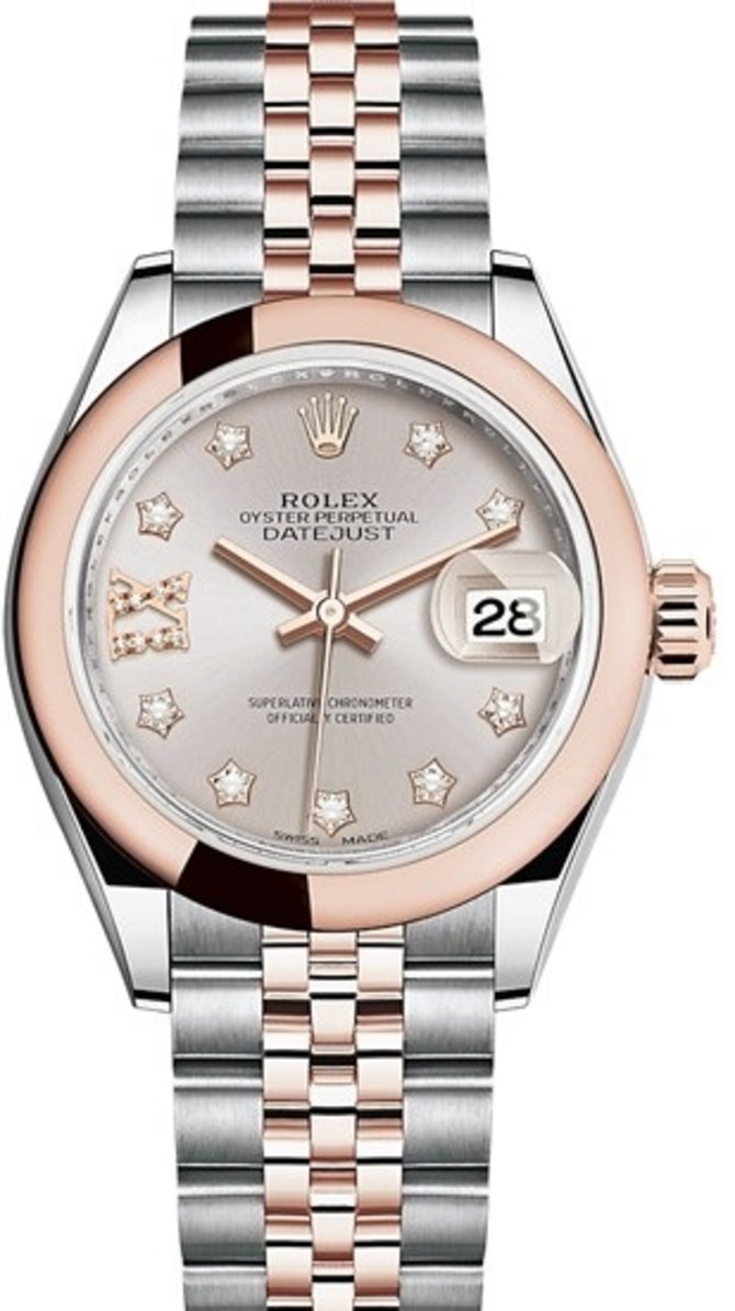 Rolex 279161-0020 Datejust 28 mm Steel and Everose Gold