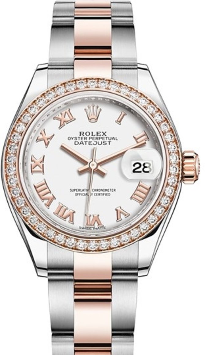 Rolex 279381rbr-0022 Datejust 28 mm Steel and Everose Gold