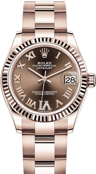 278275-0024 Rolex 31mm Everose Gold Datejust