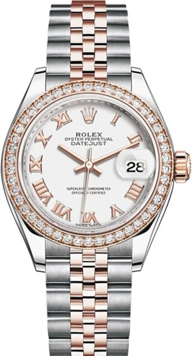 Rolex 279381rbr-0021 Datejust 28 mm Steel and Everose Gold 