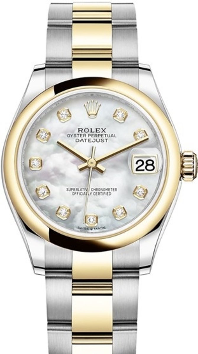 Rolex 278243-0027 Datejust 31 mm Steel and Yellow Gold