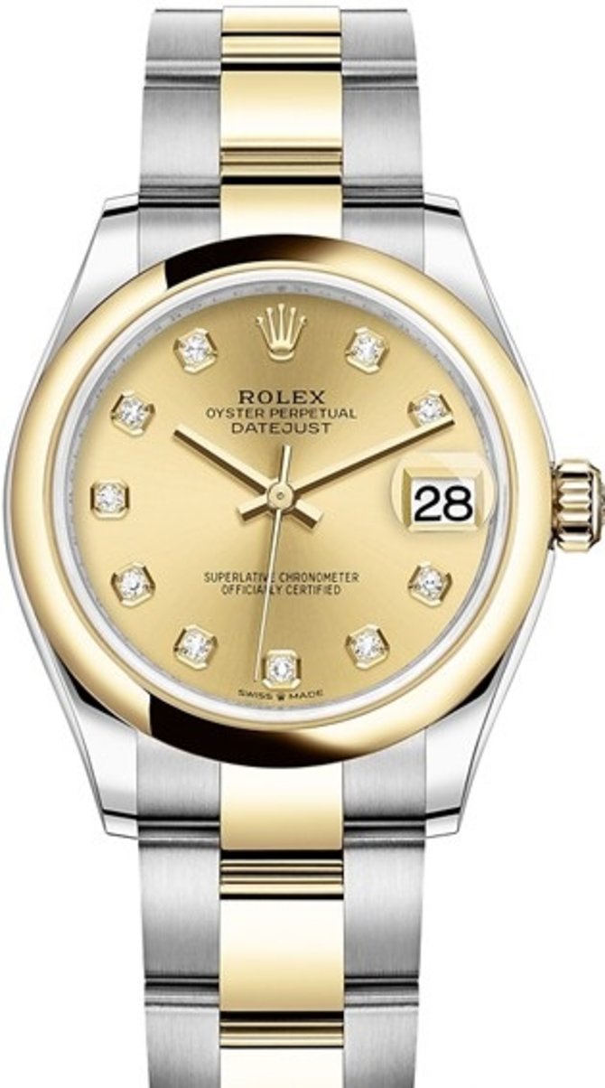 Rolex 278243-0025 Datejust 31 mm Steel and Yellow Gold